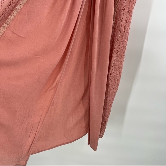 ENTRO dusty rose boho duster size L - Picture 6 of 10